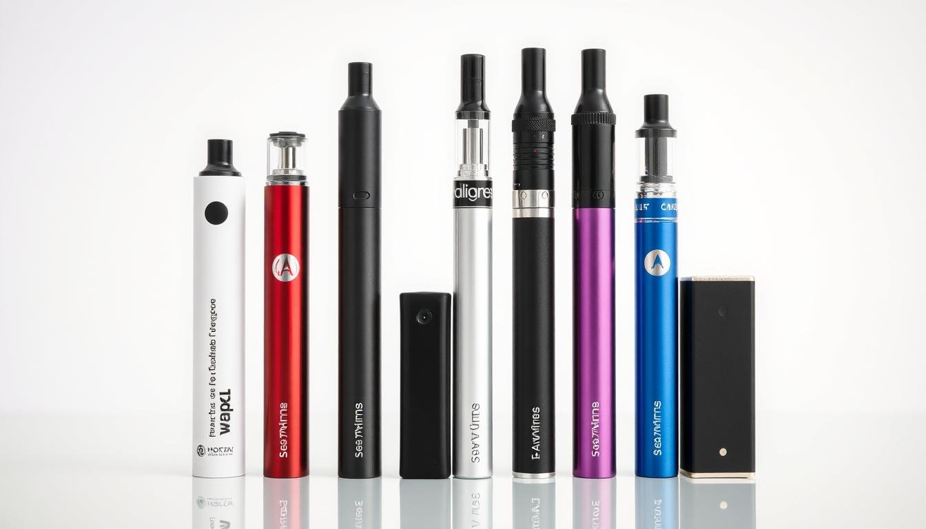 Various disposable THC vape pen models available in Europe
